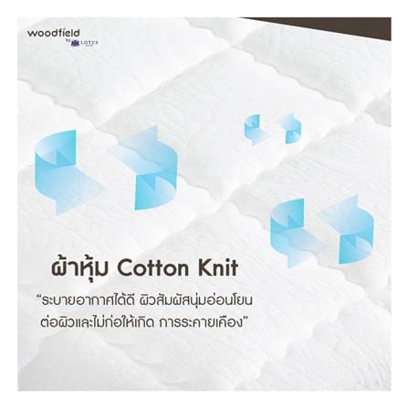 ที่นอนไฮบริด 3.5 ฟุต สุญญากาศ WOODFIELD รุ่น E-HYBRID III พร้อมหมอนหนุน 1 ชิ้น_10