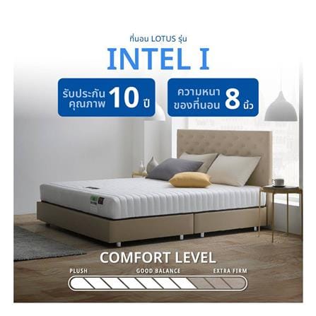 ที่นอนสปริง 6 ฟุต LOTUS รุ่น INTEL I พร้อมหมอนหนุน 2 ชิ้น_15