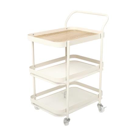 ชั้นวางของ 3 ชั้น มีล้อ STACKO BLISS 50x39x74 ซม. สีครีม_0