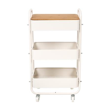 ชั้นวางของ 3 ชั้น มีล้อ STACKO TOAST 44.3x30.5x79.5 ซม. สีครีม_1