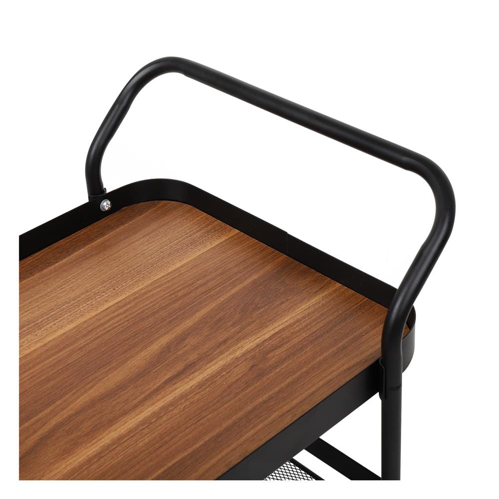 ชั้นวางของ 3 ชั้น มีล้อ STACKO BLISS 50x39x74 ซม. สีดำ