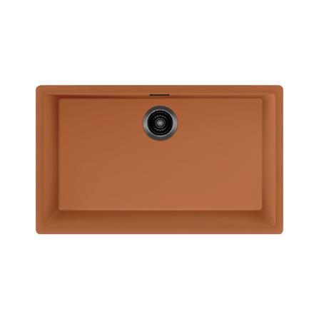 ซิงค์ฝัง 1 หลุม METRIX TEM100CY สีส้มอิฐ