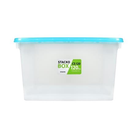 กล่องเก็บของ STACKO CS120L 79.5x52.6x42.7 ซม. สีใส/ฟ้า_1
