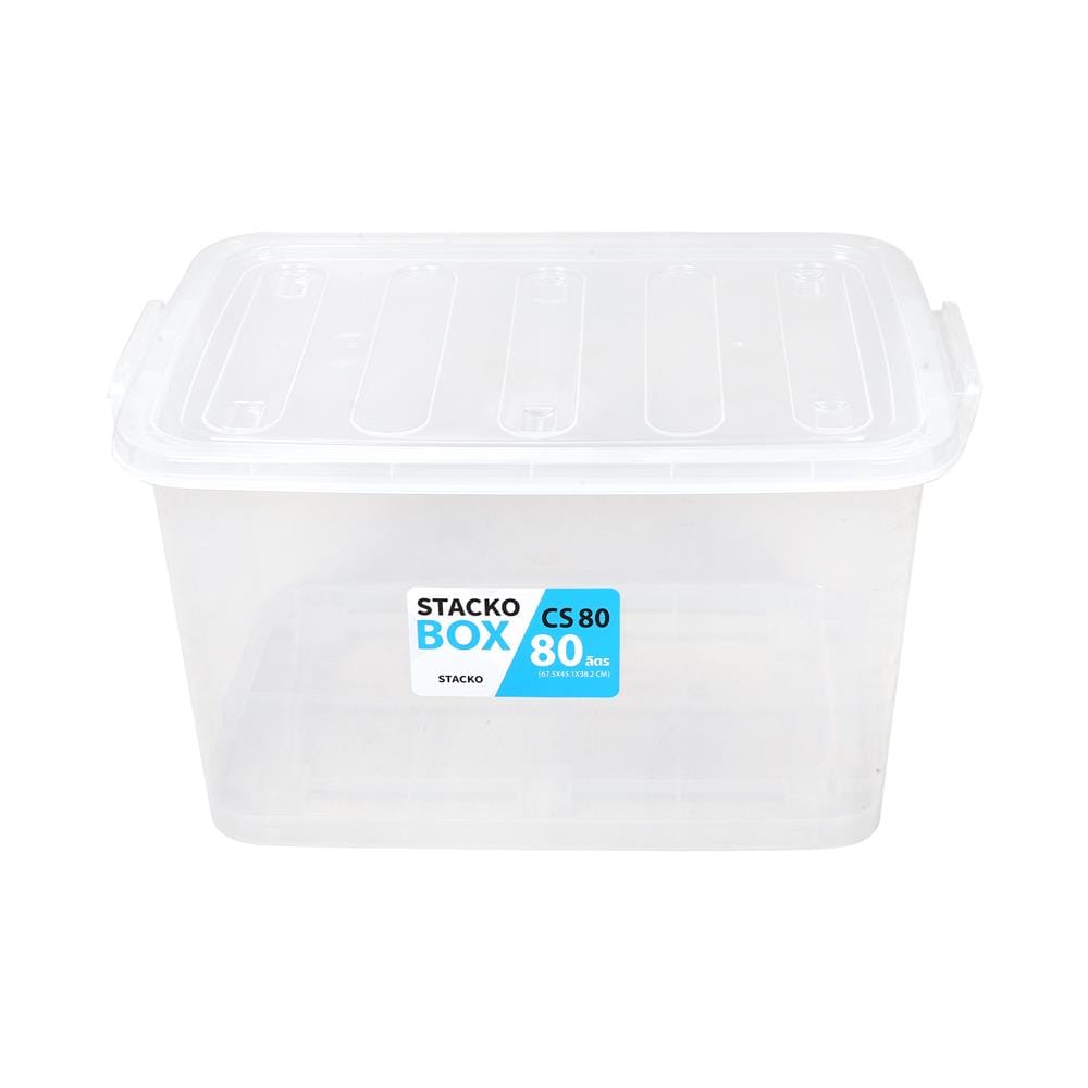 กล่องเก็บของ STACKO CS80L 67.5x45.1x38.2 ซม. สีใส