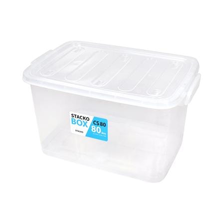 กล่องเก็บของ STACKO CS80L 67.5x45.1x38.2 ซม. สีใส_0