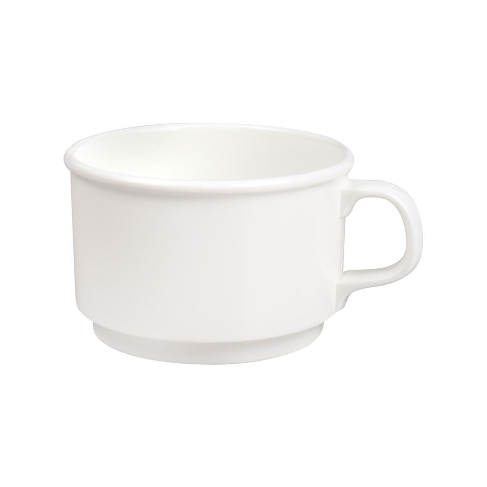 ชุดถ้วยกาแฟเมลามีน KEYWAY 190 มล. สีครีม