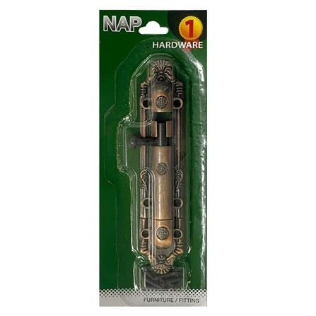 กลอนทั่วไป NAP 836 ลายพฤกษา 4 นิ้ว สีทองแดงรมดำ_2