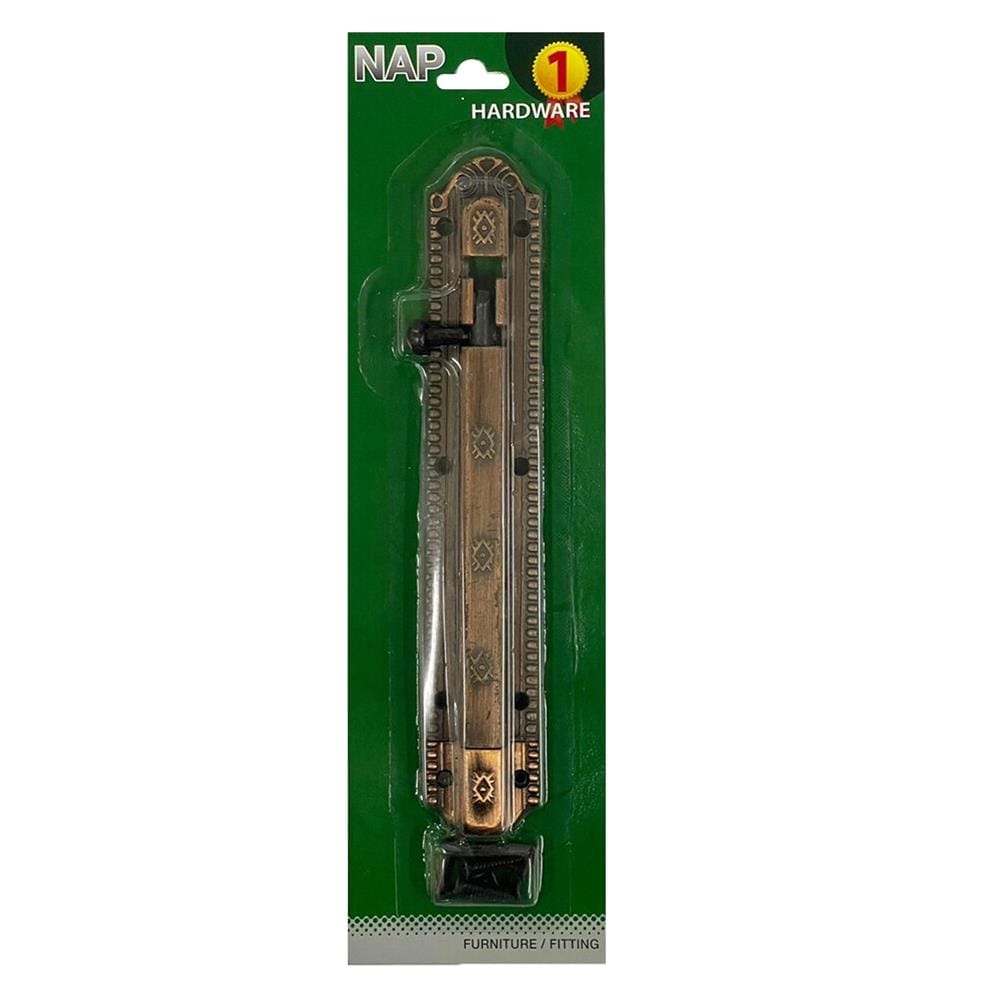 กลอนทั่วไป NAP 546 ลายมะยม 6 นิ้ว สีทองแดงรมดำ