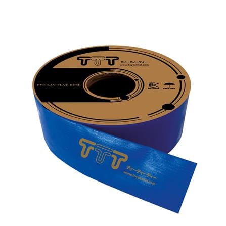สายส่งน้ำ PVC TTT 3 นิ้ว 100 ม. สีน้ำเงิน_0