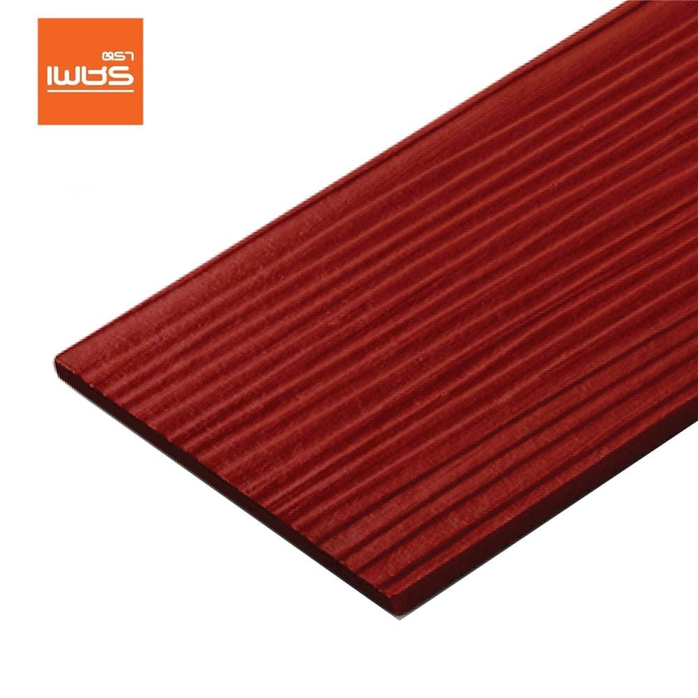 ไม้ฝา ตราเพชร 15x300x0.8 ซม. สีแดงทับทิม