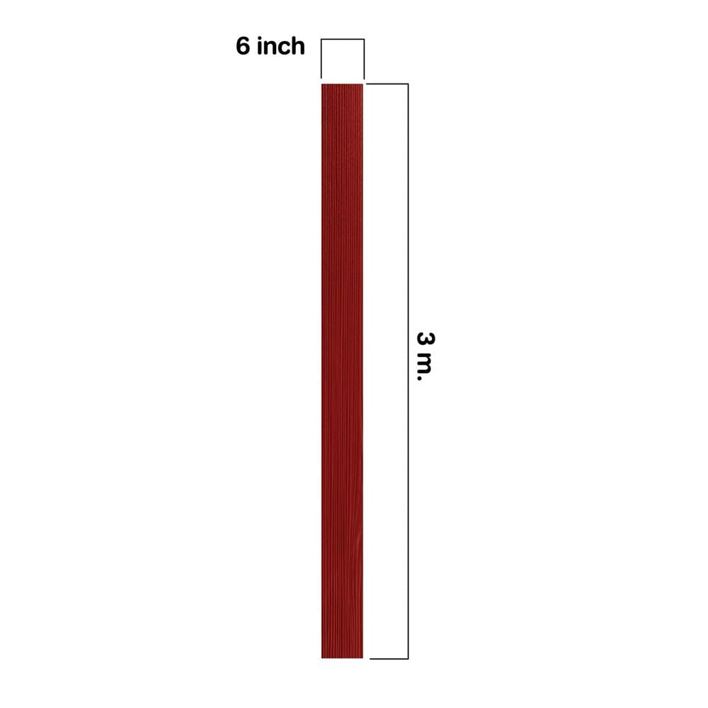 ไม้ฝา ตราเพชร 15x300x0.8 ซม. สีแดงทับทิม