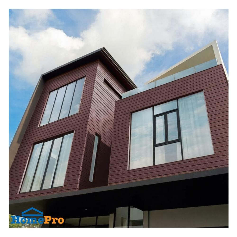 ไม้ฝา DURAONE 20x400x0.8 ซม. สีแดงมะฮอกกานี