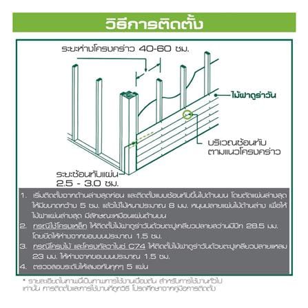 ไม้ฝา DURAONE 20x400x0.8 ซม. สีแดงมะฮอกกานี_4