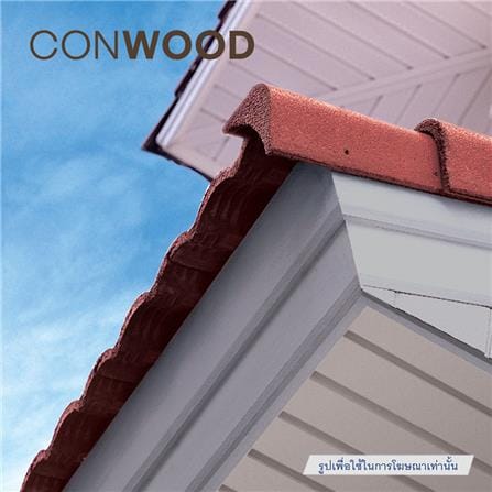 ไม้เชิงชาย CONWOOD 15X305X1.6 ซม. สีเทา_2