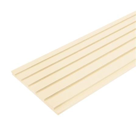 ไม้ผนังบังใบ CONWOOD ลายเสี้ยน หน้า 8 นิ้ว 1.1x20x305 ซม. สีขาวงาช้าง_0