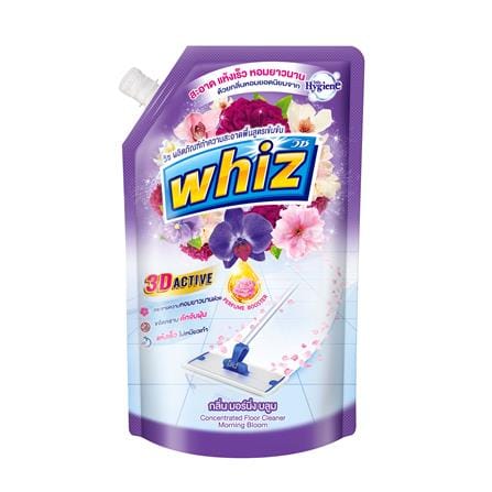 น้ำยาถูพื้น WHIZ 3D ACTIVE 650 มล. MORNING BLOOM