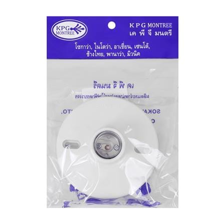 ขั้วแป้นเกลียวตัวใหญ่ SOKAWA E27 S-024 สีขาว_2