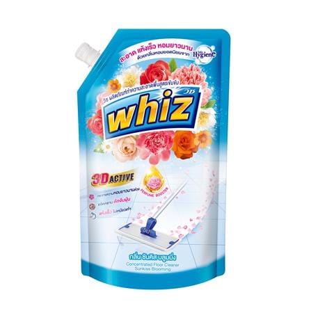 รีฟิลน้ำยาทำความสะอาดพื้น WHIZ 3D ACTIVE 650 มล. ซันคิสบลูมมิ่ง