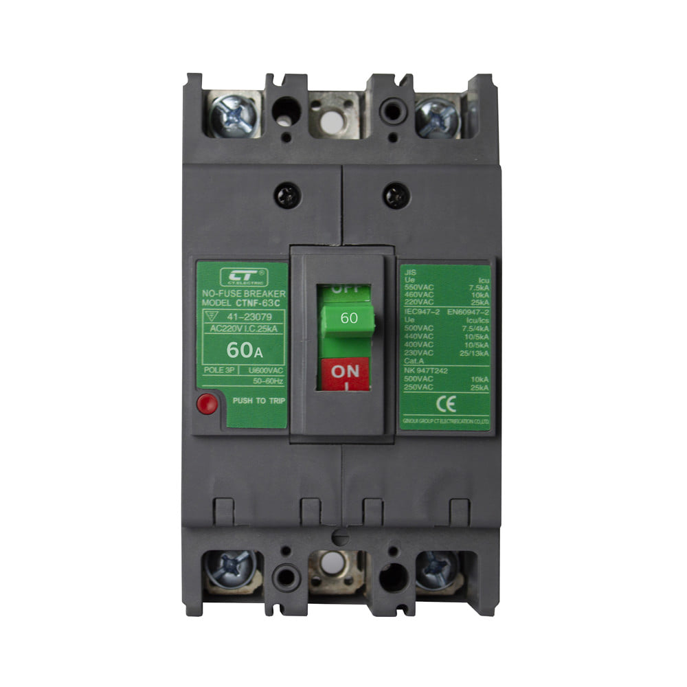 เมนเซอร์กิตเบรกเกอร์ 60 แอมป์ 3 โพล 3 เฟส CT ELECTRIC CTNF-63C