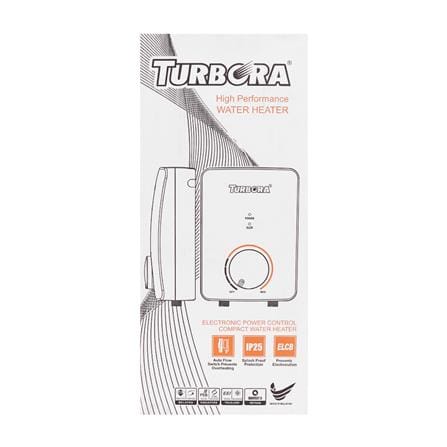 เครื่องทำน้ำอุ่น TURBORA TW-45E 4500 วัตต์ สีขาว_4