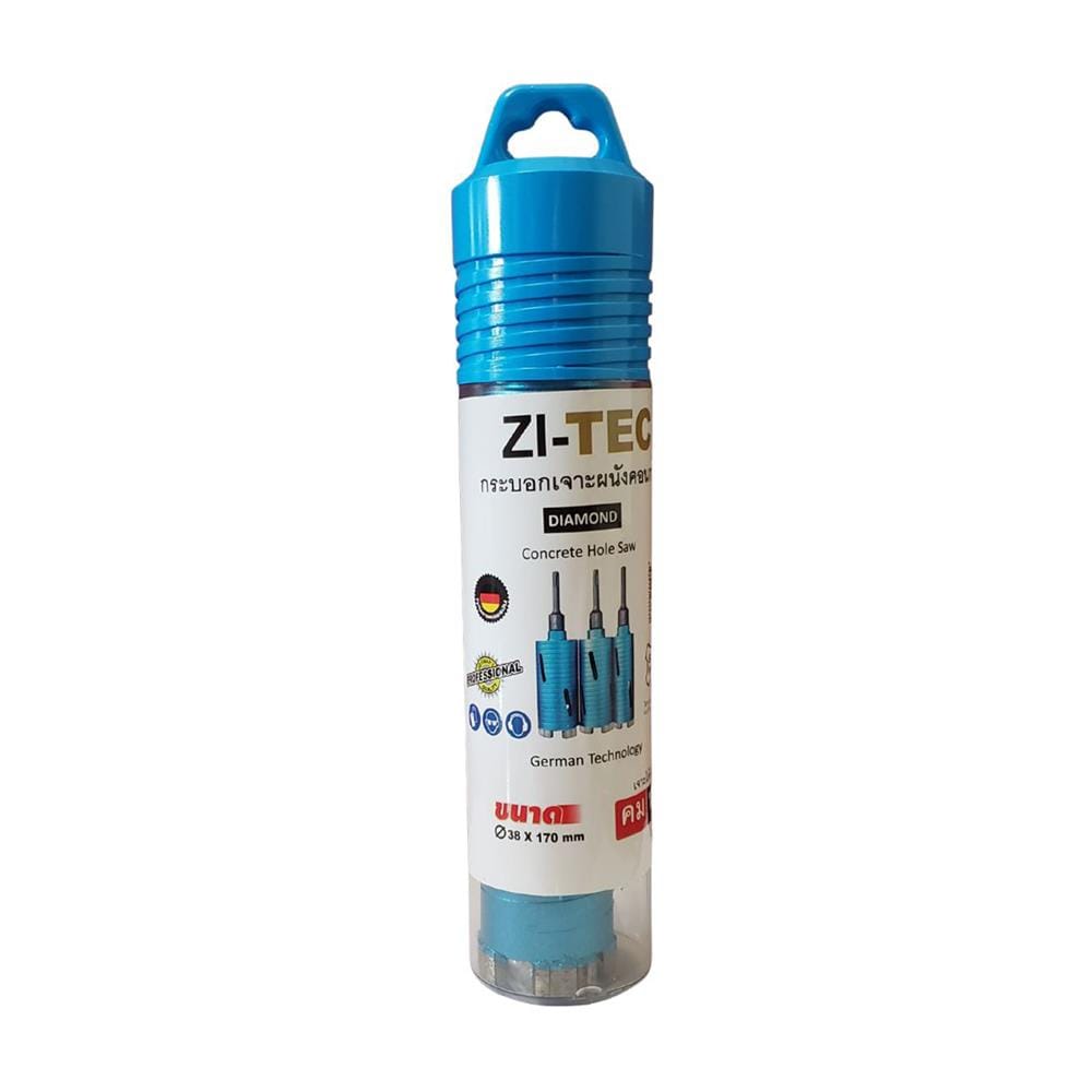 ดอกโฮลซอเจาะปูน ZI-TEC 38 มม.