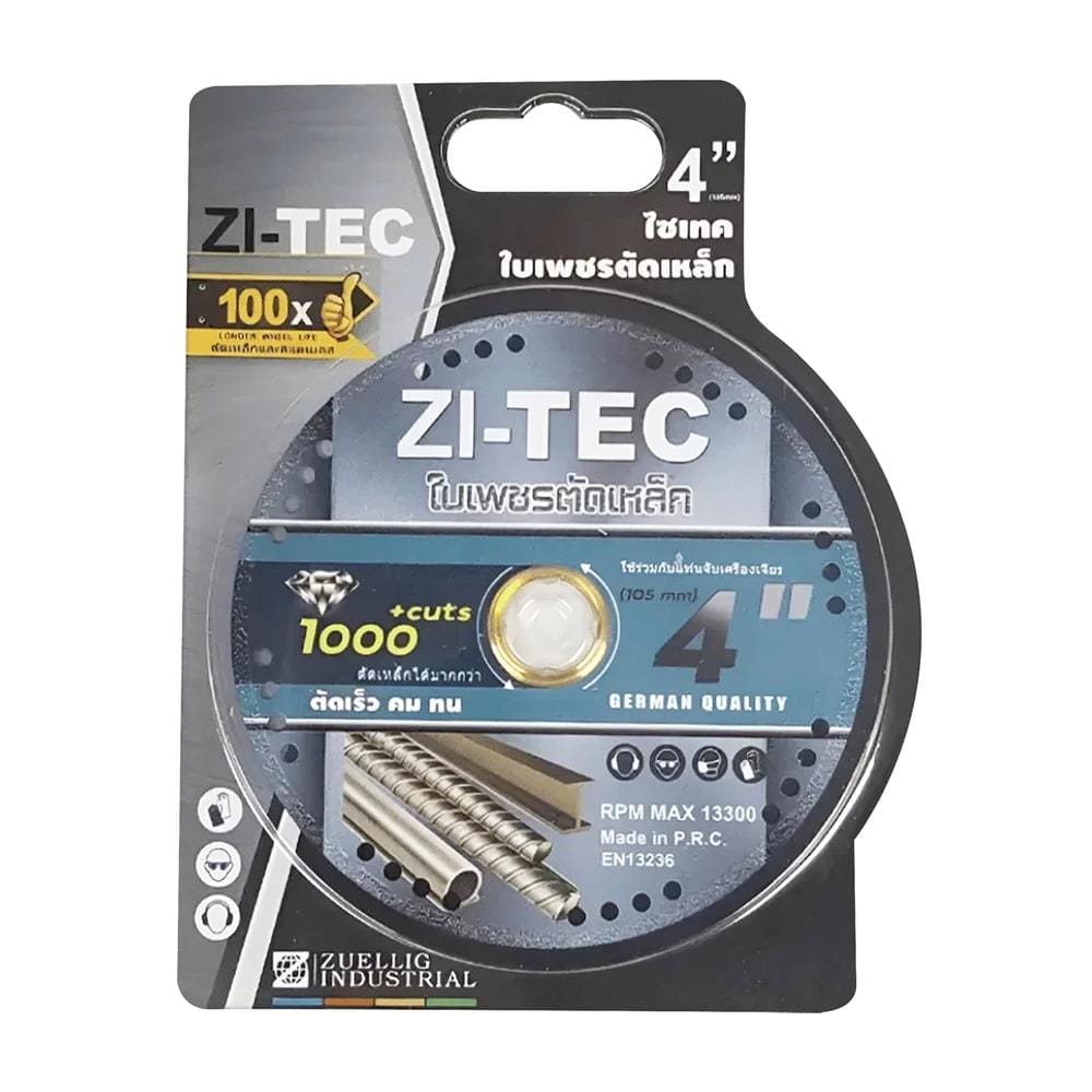 ใบเพชรตัดเหล็ก ZI-TEC 4 นิ้ว