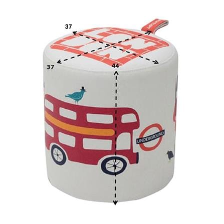 สตูลกลม KONCEPT TRAVELA สีขาว_1
