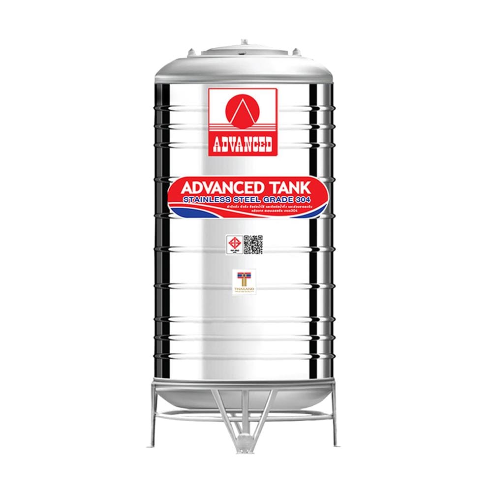 ถังเก็บน้ำสเตนเลส ก้นนูนทรงสูงพิเศษ ADVANCED AVH 1000 ลิตร