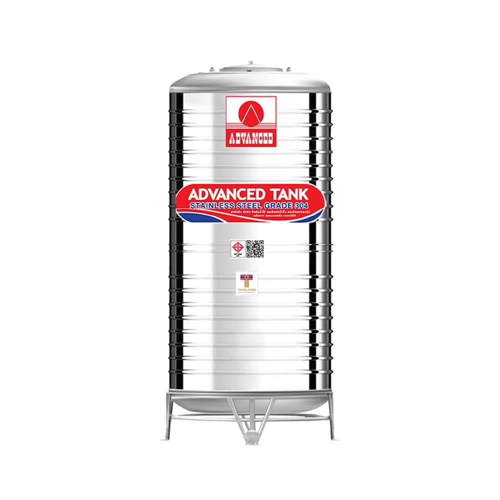ถังเก็บน้ำสเตนเลส ก้นนูน ADVANCED AVH 2000 ลิตร