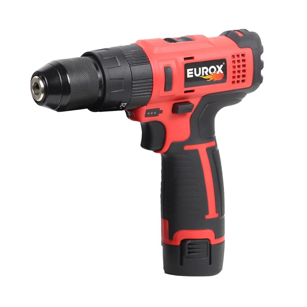สว่านกระแทกไร้สาย (พร้อมแบตเตอรี่) EUROX 12V. II 12 โวลต์