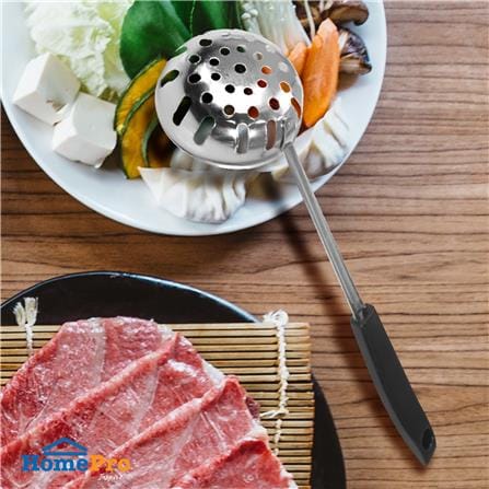 กระชอนสเตนเลสด้ามสีดำ KECH SHABU 29 ซม._3