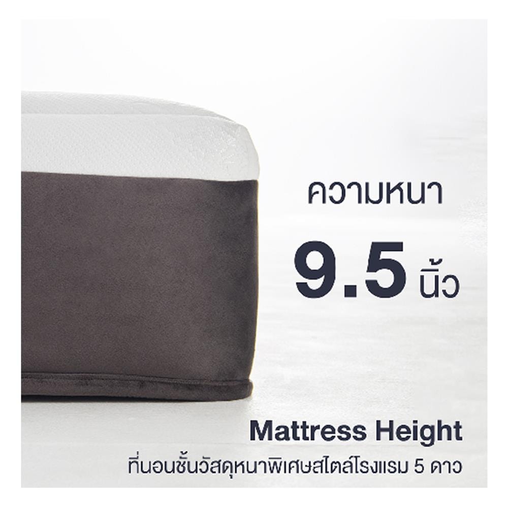 ที่นอนสปริง 6 ฟุต LOTUS รุ่น INTEL II พร้อมหมอนหนุน 2 ชิ้น