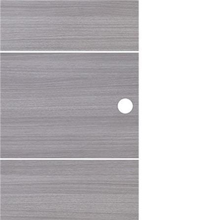 ประตูไม้ปิดผิว PVC N999 P336-5 80X200 ซม. สีเทา_1