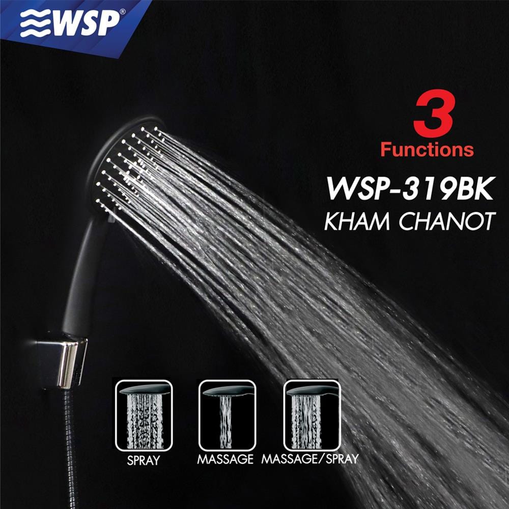 ฝักบัวสายอ่อน WSP-319BK สีดำ