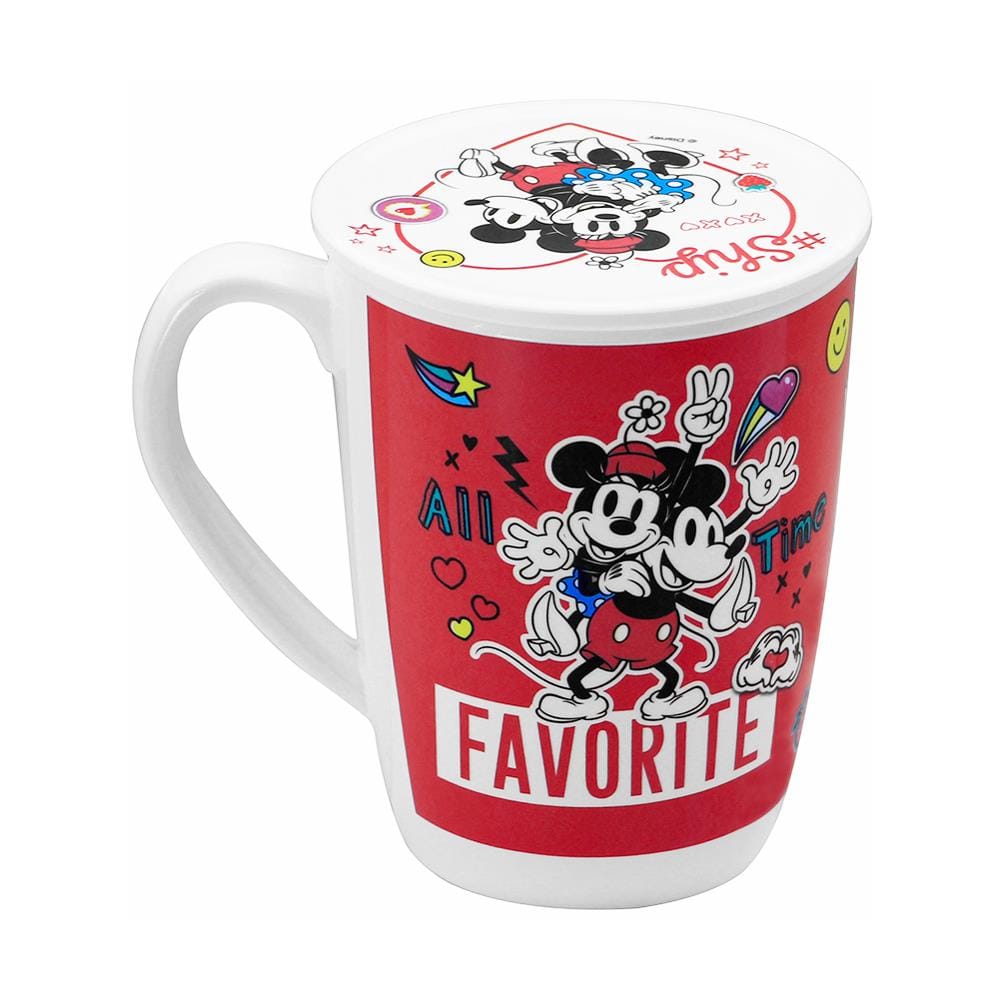 ถ้วยหู+ฝาเมลามีน 450 มล. SUPERWARE MICKEY COUPLE