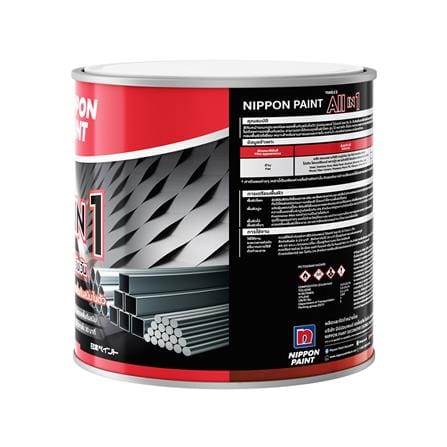 สีน้ำมัน NIPPON PAINT VINILEX ALL IN 1 #F912 สีเทา ด้าน 1 แกลลอน_2