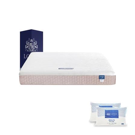 ที่นอนไฮบริด 6 ฟุต สุญญากาศ LOTUS รุ่น I-LATEX III พร้อมหมอนหนุน 2 ชิ้น