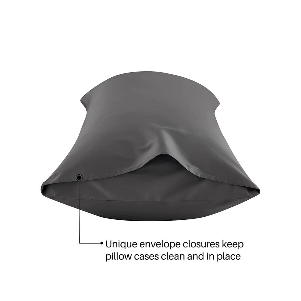 ปลอกหมอน BODY BED CLIP MICROTEX สีเทา