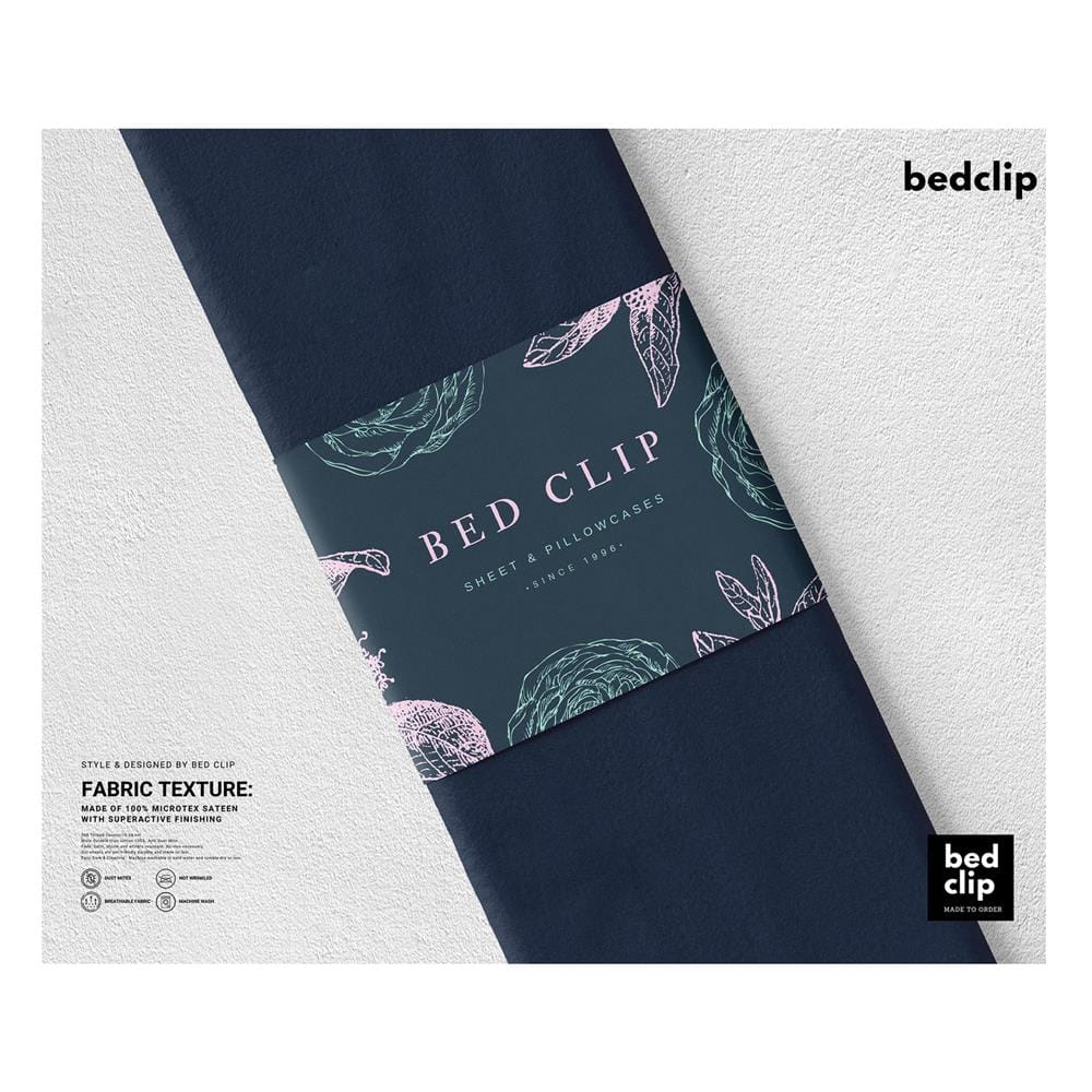 ปลอกหมอน BODY BED CLIP MICROTEX สี DARK BLUE
