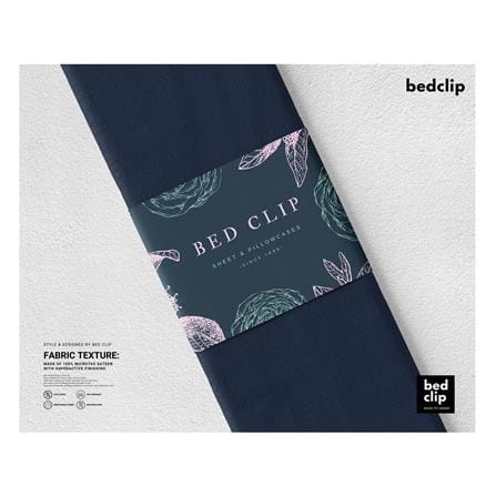 ปลอกผ้านวม BED CLIP MICROTEX 100X90 นิ้ว สี DARK BLUE_1