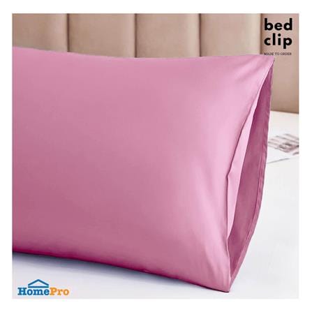 ปลอกหมอน BODY BED CLIP MICROTEX สีชมพู_4