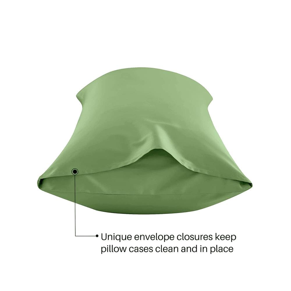 ปลอกหมอน BODY BED CLIP MICROTEX สีเขียว
