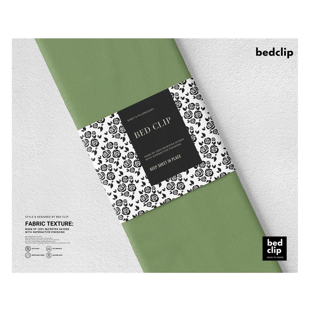 ปลอกหมอน BODY BED CLIP MICROTEX สีเขียว