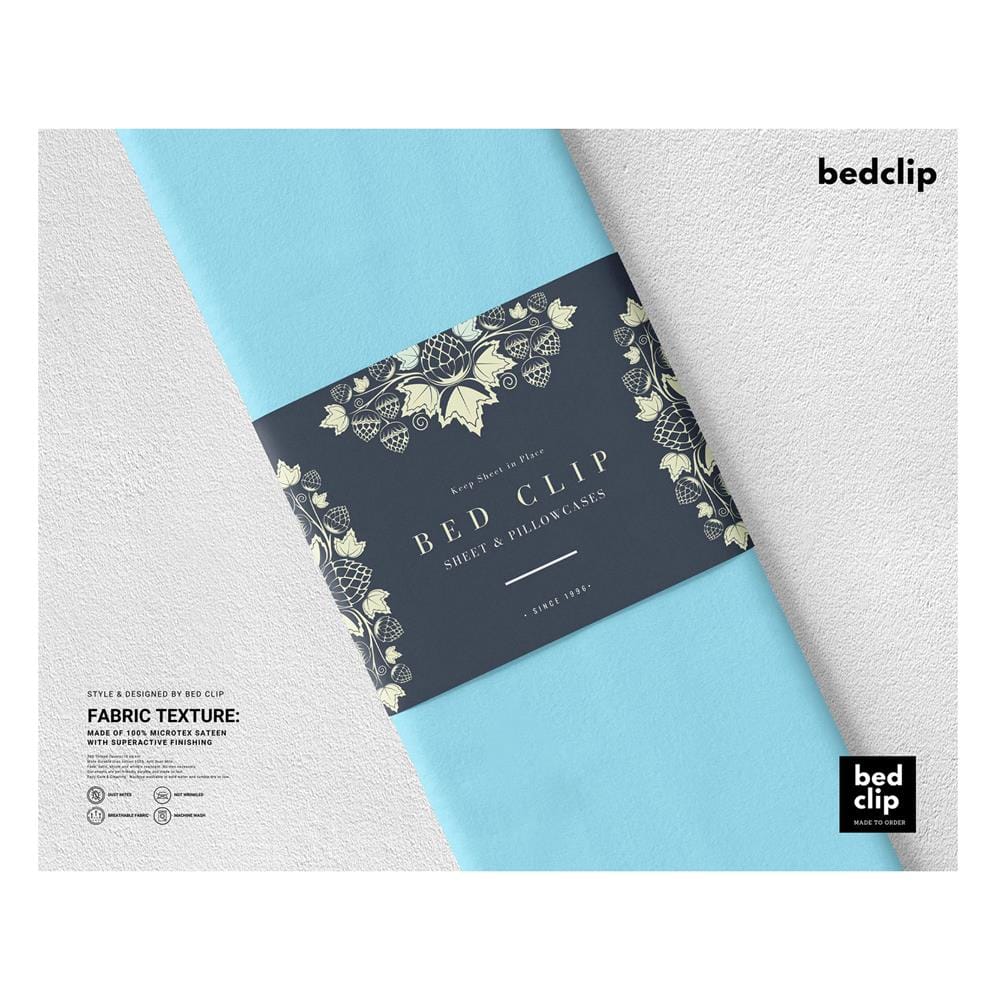 ปลอกผ้านวม BED CLIP MICROTEX 60X80 นิ้ว สี LIGHT BLUE