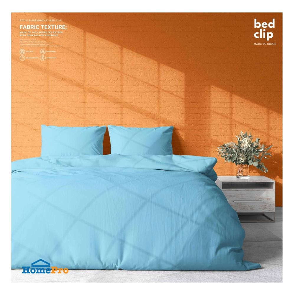 ปลอกผ้านวม BED CLIP MICROTEX 60X80 นิ้ว สี LIGHT BLUE