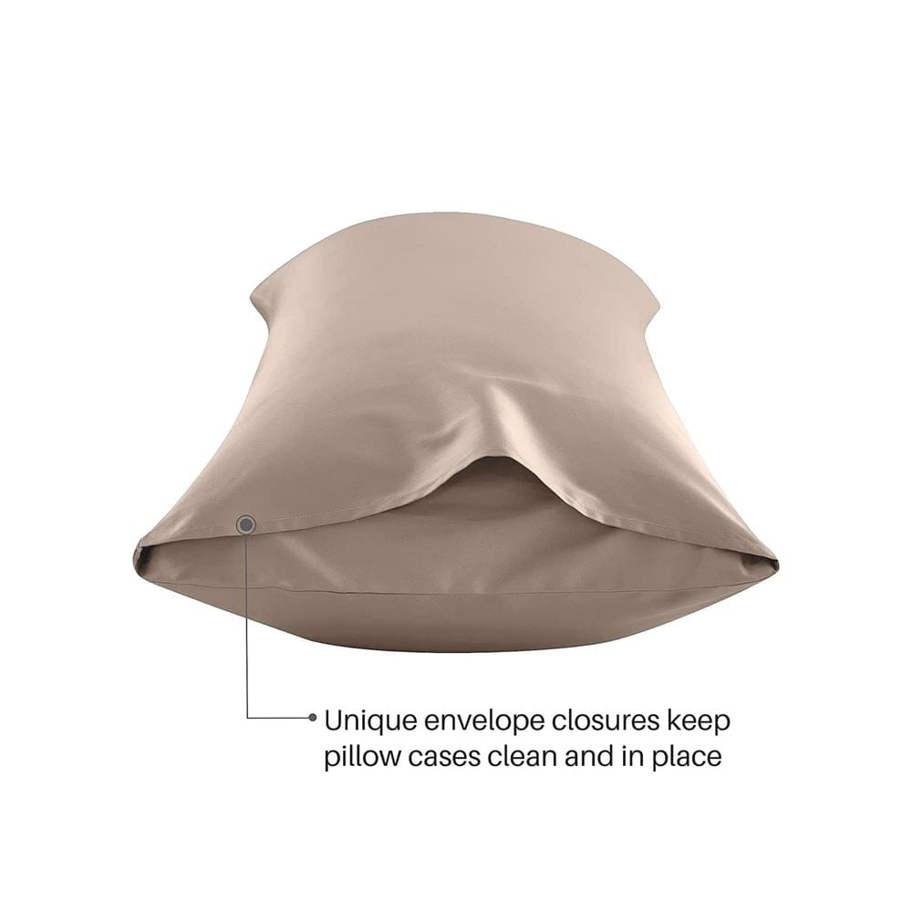ปลอกหมอน BODY BED CLIP MICROTEX สีน้ำตาล