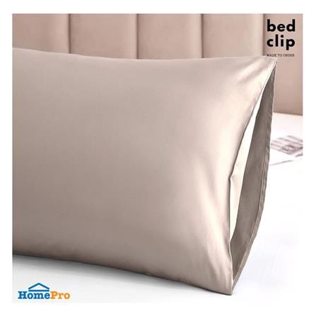 ปลอกหมอน BODY BED CLIP MICROTEX สีน้ำตาล_4