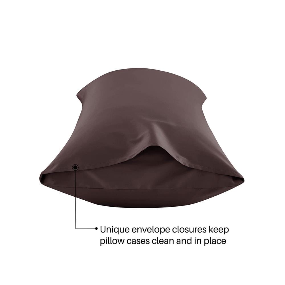 ปลอกหมอน BODY BED CLIP MICROTEX สีน้ำตาล