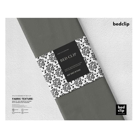 ปลอกผ้านวม BED CLIP MICROTEX 70X90 นิ้ว สี DARK GREY_1
