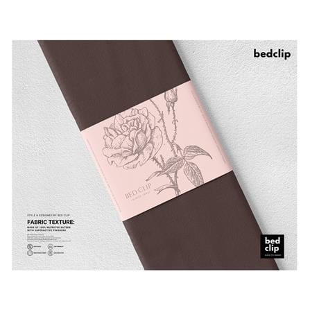 ปลอกผ้านวม BED CLIP MICROTEX 70X90 นิ้ว สี BROWN_1